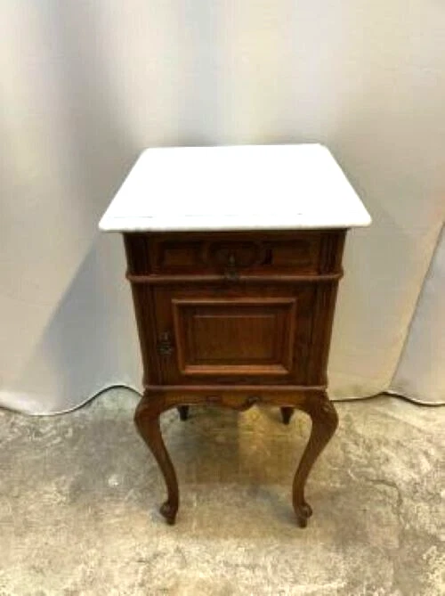 Cajonera antigua/vintage, de madera con tapa de mármol Foto 2 de 4