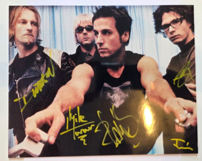 Our Lady Peace Hand Signed A4 glossy presentation by the band memorabilia