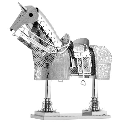 Fascinations Metal Earth Knight Horse Armor 3D Laser Cut Steel Model Kit MMS143