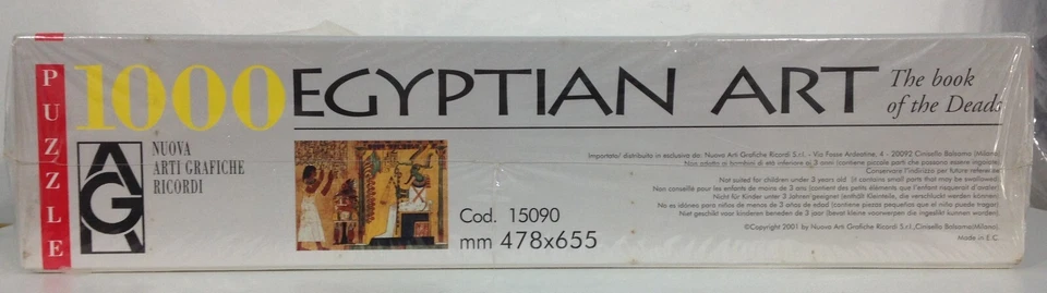 PUZZLE NUOVA ARTI GRAFICHE RICORDI Egyptian Art Egitto Egizi * NUOVO 1000 pezzi - Immagine 3 di 3