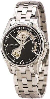 Hamilton Jazzmaster Open Heart Automatic Black Dial Men's Watch #H32565135