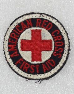 2 1/2" rectangle First Aid patch Instructor Red Cross 