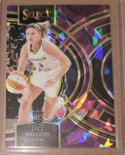 2024 Panini Select WNBA (Jacy Sheldon) Rookie Premier Purple Cracked Ice #/149