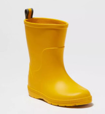 NEW Totes Kids Cirrus Charley Rain Boots Yellow Size 5-6T