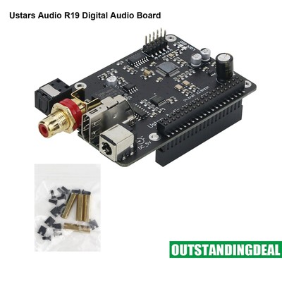 Ustars Audio R19 Digital Audio Board DSD512 Coaxial DOP128 For Raspberry Pi ot34