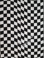 BTY Wavy Checkered Flag Nascar Racing Auto Sports New Cotton Fabric 