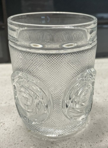 Rose Design Cut Glass Drinking Glasses set of 5 Charles Rennie Mackintosh Style - Foto 2 di 12