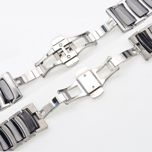 Ceramic Black White strap bracelet band fits RADO DiaMaster men women - Picture 4 of 13