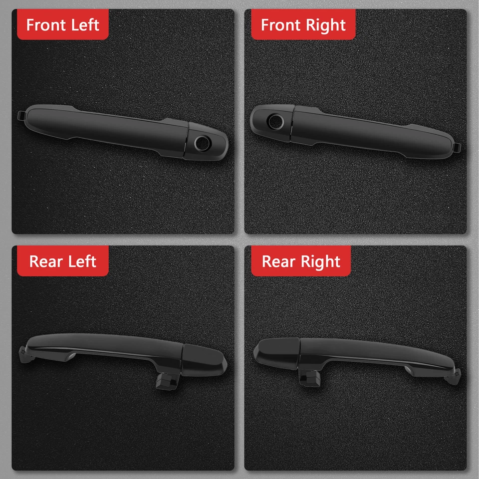 Maçaneta dianteira traseira esquerda direita conjunto de 4 para Toyota para Corolla Matrix 03-08 - Imagem 2 de 4