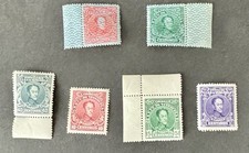 Venezuela 1915-1932 6 Stamps,MNH, Two On Winchester Security Paper Scott 293 288