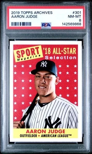 AARON JUDGE 2019 Topps Archives #301 PSA 8 NM-MT