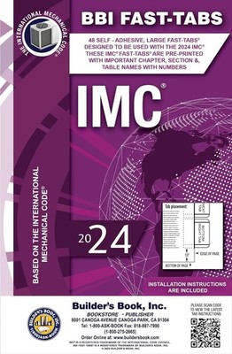 2024 International Mechanical Code IMC Fast-Tabs Pamphlet ICC