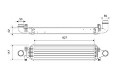 LADELUFTKÜHLER  FÜR A-CLASS (W176), A-KLASSE (W176) - VALEO 818624