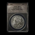 2021-$1 Morgan Silver Dollar ANACS MS70 in Anniversary Holder- Free Shipping USA