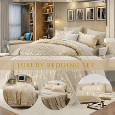 7 Pieces (Full/Queen/King) Elegant Bed In A Bag Comforter Set,-ZengC