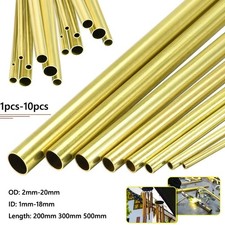 Brass Round Tube Wall 0.5/1/1,5/2/2.5mm Various Diameter Ø 3mm - 100mm