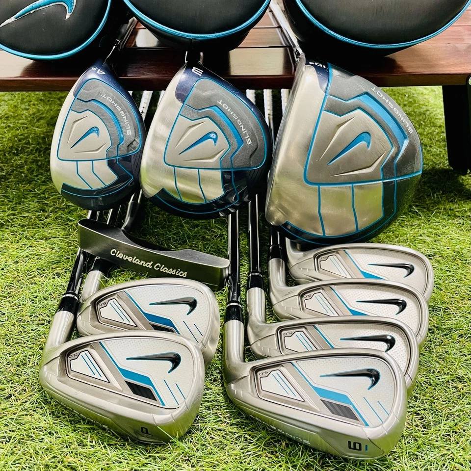 NIKE Slingshot FullSet 1w 3w 4ut Iron 6-9PwSw 10Pics Uni Flex Golf RH Mens Used - Image 2 of 4