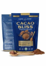 Earth Echo Cacao Bliss Superfood Powder 30 Servings – Organic, Keto, Dairy-Free