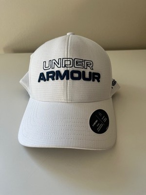 NEW Under Armour Golf Men's Jordan Spieth White L/XL Fitted Golf Hat/Cap Iso