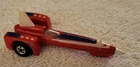 Vintage Hot Wheels Red Rocket Jet Land Speed Racer Toy Diecast Car 1/64