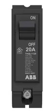 2 (TWO) ABB THQL1120 20A 120/240V Circuit Breakers Single Pole Free US Shipping