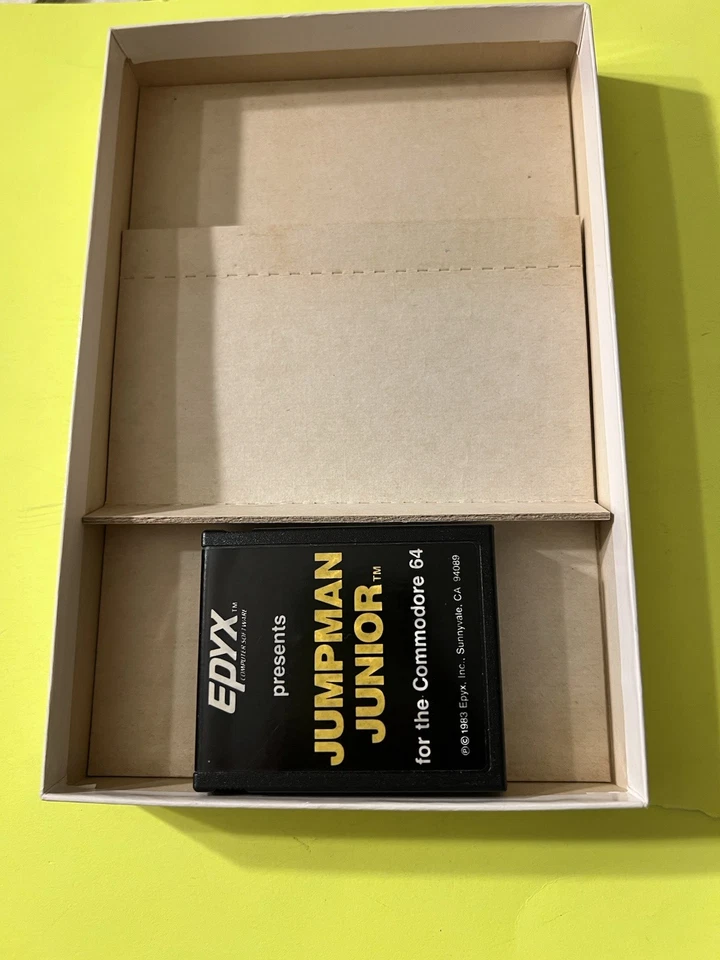 Commodore 64 Jumpman Junior Cartridge Complete In Box TESTED C64 Epyx - Works! - Image 3 of 4