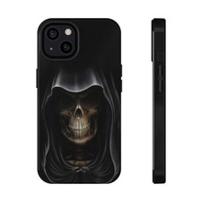 Halloween Grim Reaper Skull Phone Case for iPhone 17 12 Samsung s22 s26 ultra