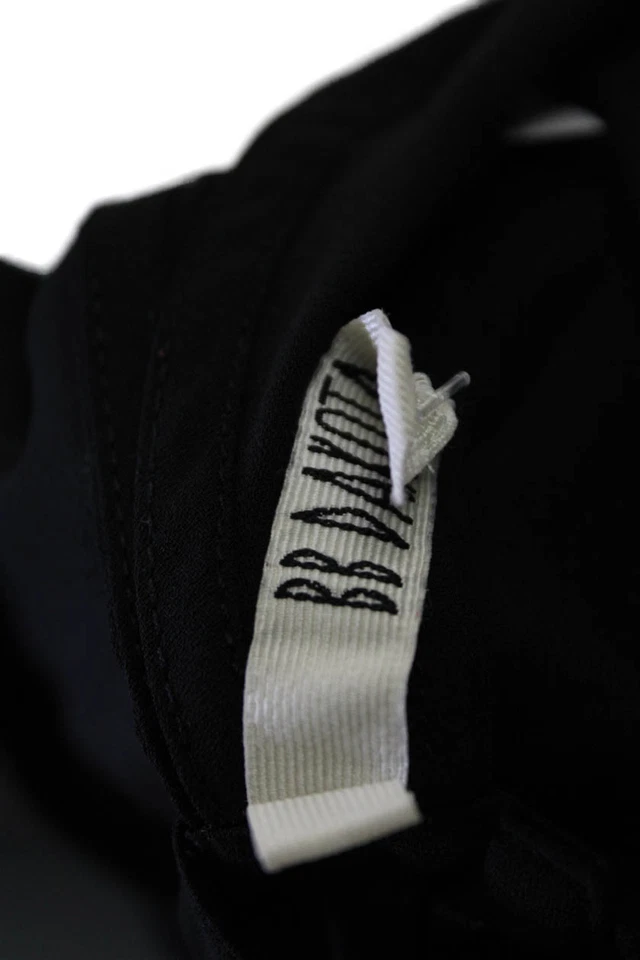 Blusa sin mangas BB Dakota para mujer cuello alto negra talla L Foto 4 de 4