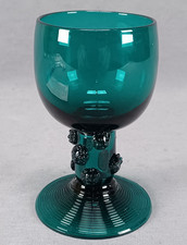 19th Century British "Bristol Green" Hand Blown Glass Roemer Circa 1820 B