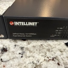 Intellinet 24 port Nway 10/100 Mbps Fast Ethernet Switch Clean Works Perfectly