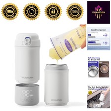 17oz Portable Bottle Warmer - Precise 1 Adjust, Ideal for Breastmilk Formula