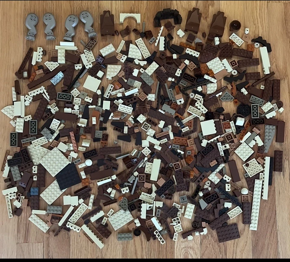 乐高棕褐色米色砖块 - 超过 3 磅散装套装 - 星球大战哈利波特 — 第 2/4 张图片