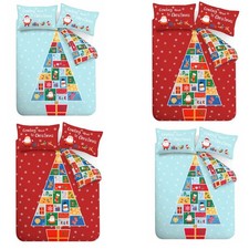 Image of Catherine Lansfield Countdown To Christmas Easy Care Reversible Duvet Cover Set