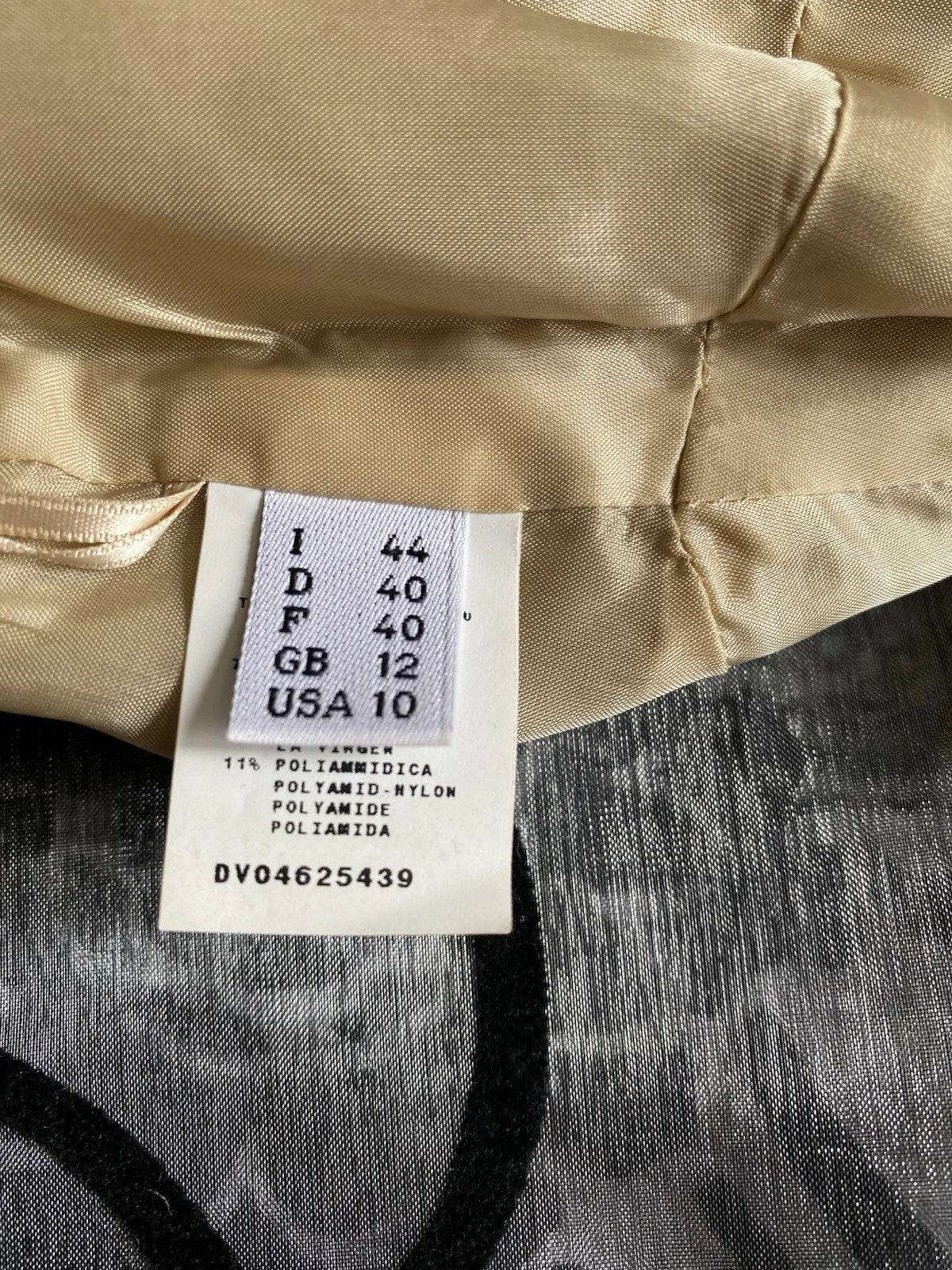 MOSCHINO Vestito donna senza maniche UK 12 (piccolo)