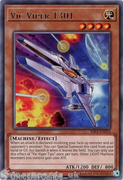 RIRA-EN024 Vic Viper T301 Rare UNL Edition Mint YuGiOh Card