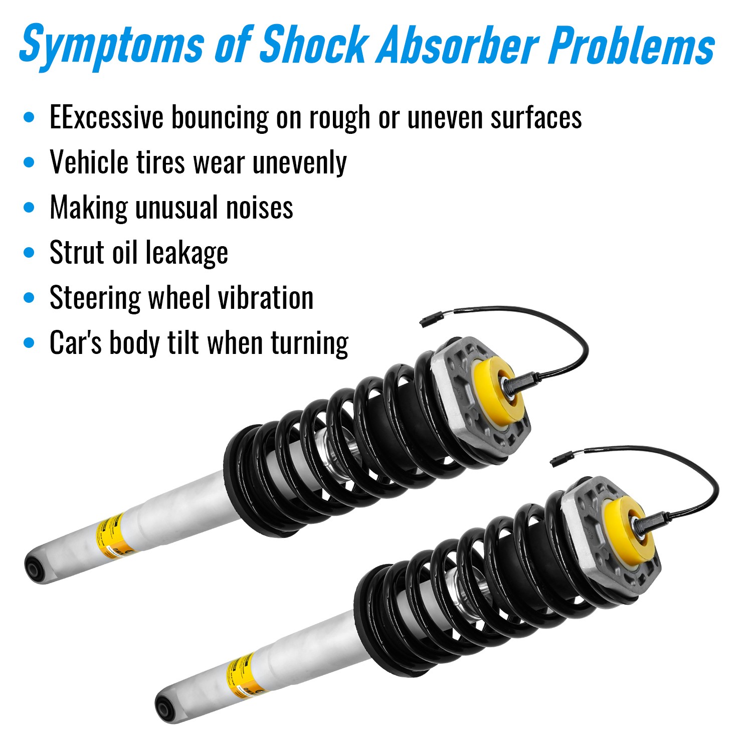 Front Shocks Absorbers for Maserati Quattroporte M139 Sport Gt Skyhook 2006-2013