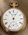 1890 Waltham Pocket Watch Model 1883 Grade 25 17J 18s Gold Filled HUGE
