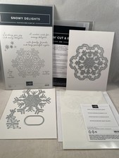 SNOWY DELIGHTS Stamp Set Dies Decorative Masks Stampin Up 2605