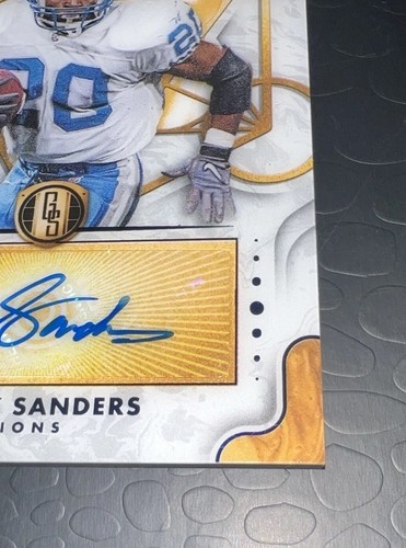 BARRY SANDERS 2023 Panini Gold Standard Alchemist Autographs Sapphire Auto #2/5! - Picture 5 of 7