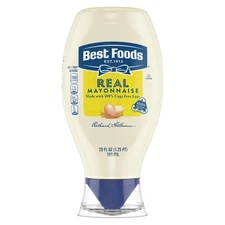 Best Foods Real Mayonnaise Squeeze Bottle For A Creamy Sandwich Spread or Con...