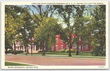 Miami University Oxford Ohio Caroline Scott Harrison Memorial Postcard