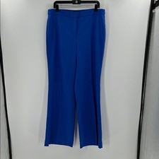 Boss Women's Wool Blend Trouser Pants - Bright Blue - 12 - New with tags