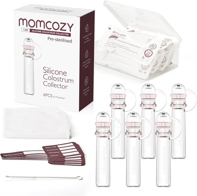 Momcozy Colostrum Collector Reusable Breast Milk Collector with Storage Case and