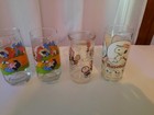 4 vintage peanuts snoopy water glasses — photo 4