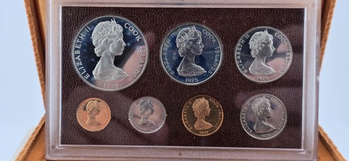 1975 Cook Islands 7 Pc Proof Set With Naughty Dong Dollar With Box And COA - Picture 2 of 7