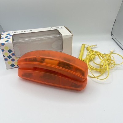 Mybelle Spotlight 753 Jellyphone Orange Translucent Retro Phone 80s 90s Y2K Rare