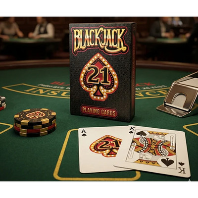 Black Jack 21 Spielkarten mit Strategiekarten CPC 1 Deck