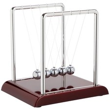 Newton's Cradle Balance Pendulum - 7x6x7 Inch Swinging Kinetic Balls Desk Toy