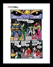 Angel Medina Warlock And The Infinity Watch #5 Rare Production Art Pg 17