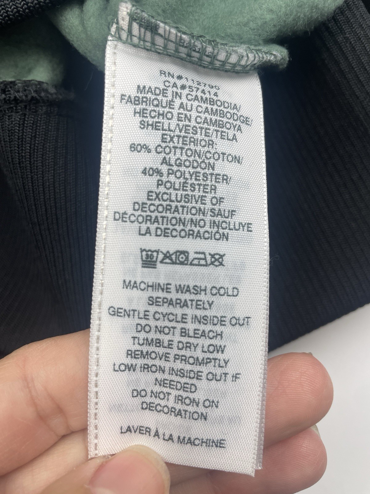 True Religion Collared Patch Fleece Varsity Jacket Sage Green Size S New thumbnail 12